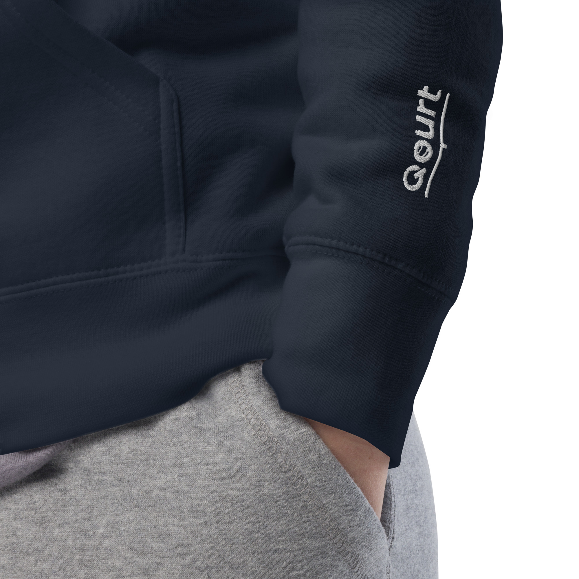 QPC Classic Hoodie (heather navy) - Image 6