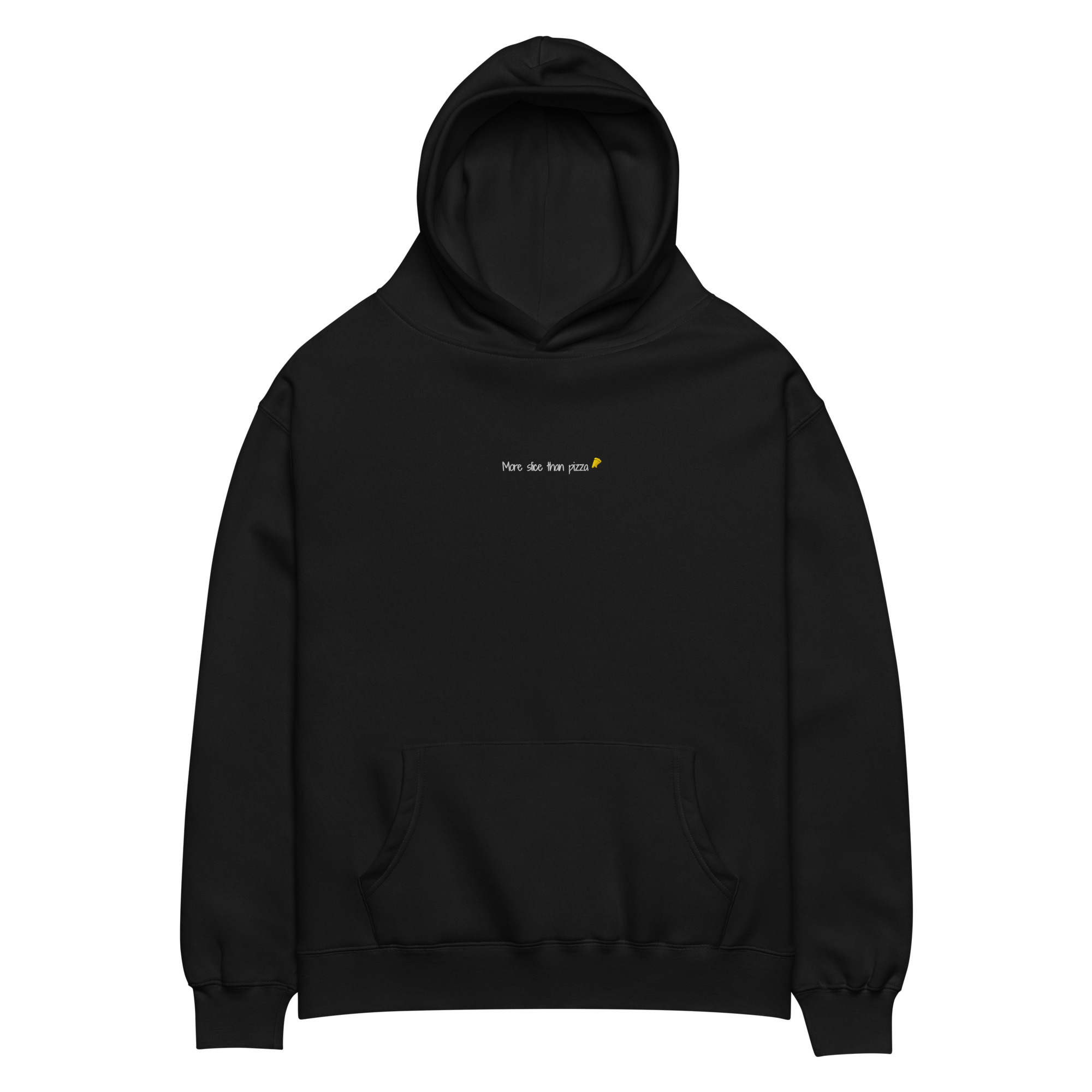 More slice - Woman's Oversized Hoodie (charcoal black) - Image 4